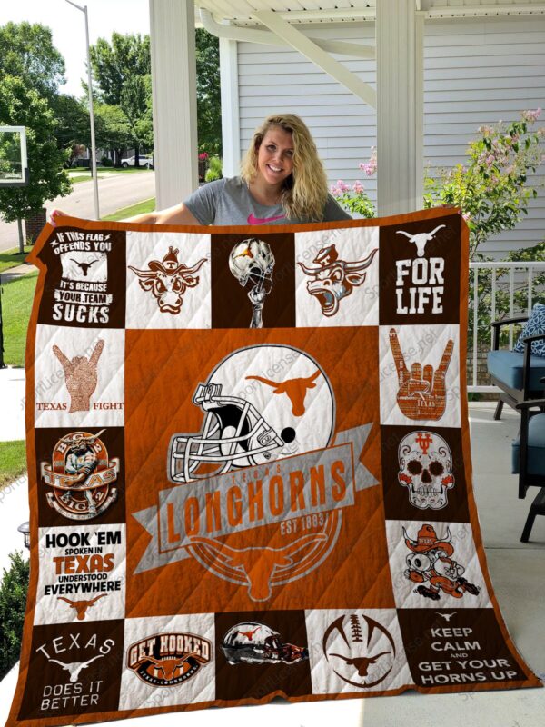 Texas Longhorns Quilt Blanket 4