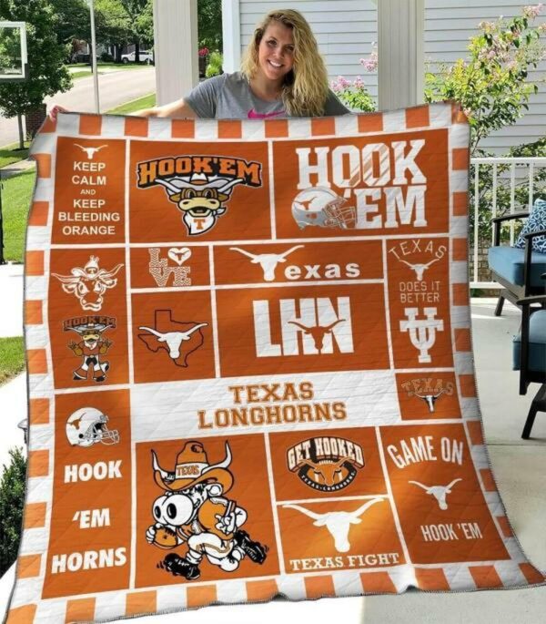 Texas Longhorns Quilt Blanket 3