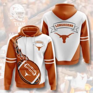 Texas Longhorns Hoodie Zip Hoodie 3D