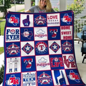 Texas Rangers Quilt Blanket 3