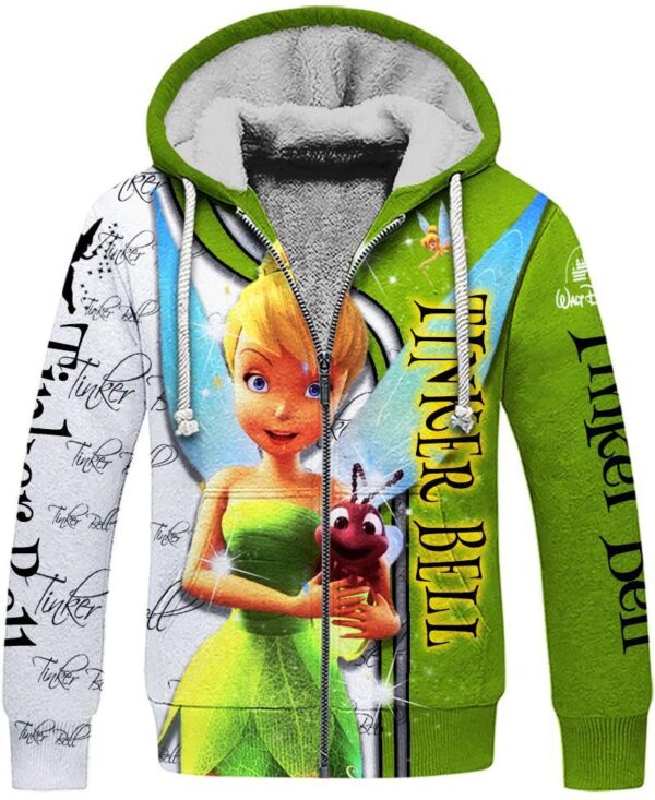 Tinker Bell Fleece Zipper Hoodie 2