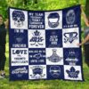 Toronto Maple Leafs Quilt Blanket 3