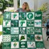 Tulane Green Wave Quilt Blanket 1