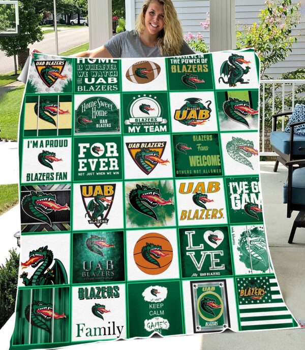 UAB Blazers Quilt Blanket 1