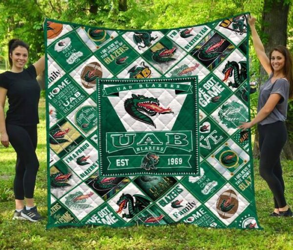 UAB Blazers Quilt Blanket 2