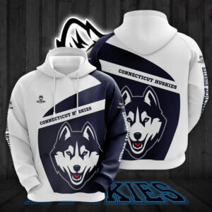 UConn Huskies Hoodie Zip Hoodie 3D