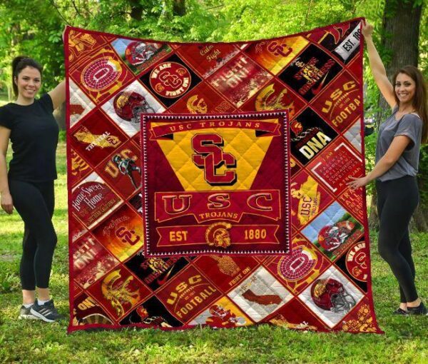 USC Trojans Quilt Blanket 1