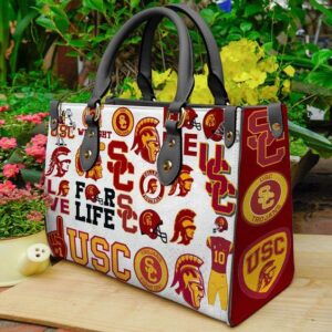 USC Trojans Leather Handbag
