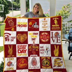 USC Trojans Quilt Blanket 3