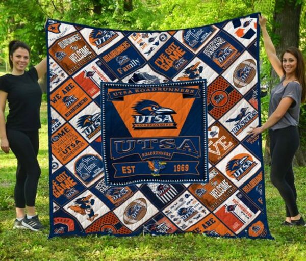 UTSA Roadrunners Quilt Blanket 3