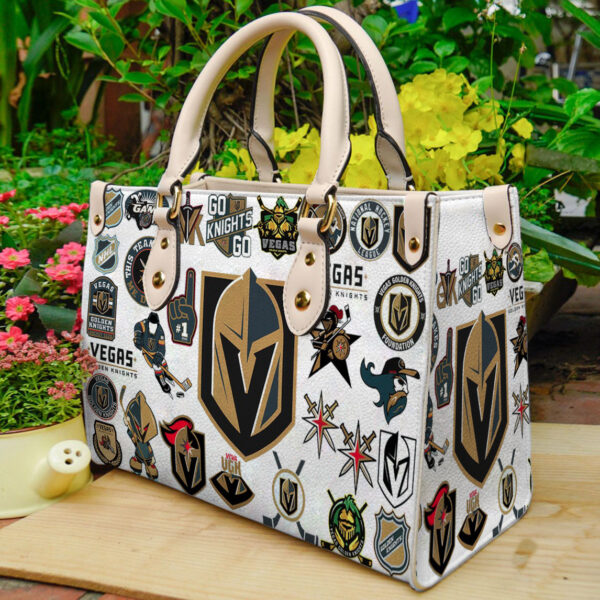 Vegas Golden Knights Leather Handbag