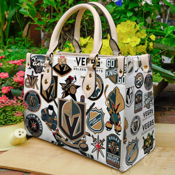 Vegas Golden Knights Leather Handbag 1