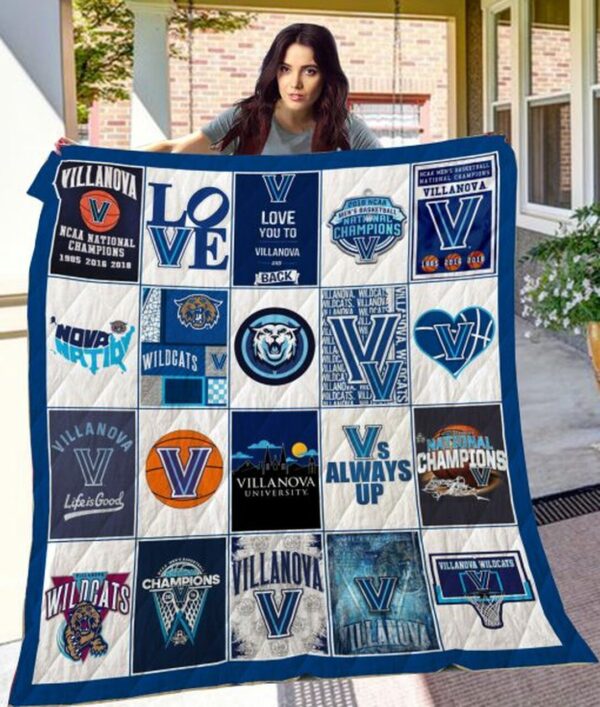 Villanova Wildcats Quilt Blanket 1