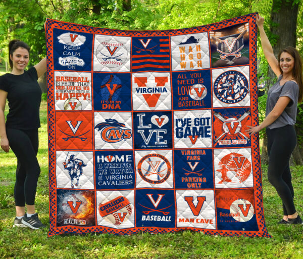 Virginia Cavaliers Quilt Blanket 4