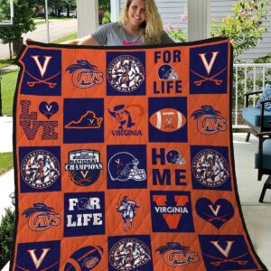 Virginia Cavaliers Quilt Blanket 3