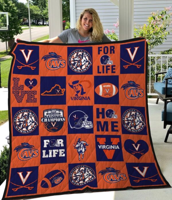 Virginia Cavaliers Quilt Blanket 3