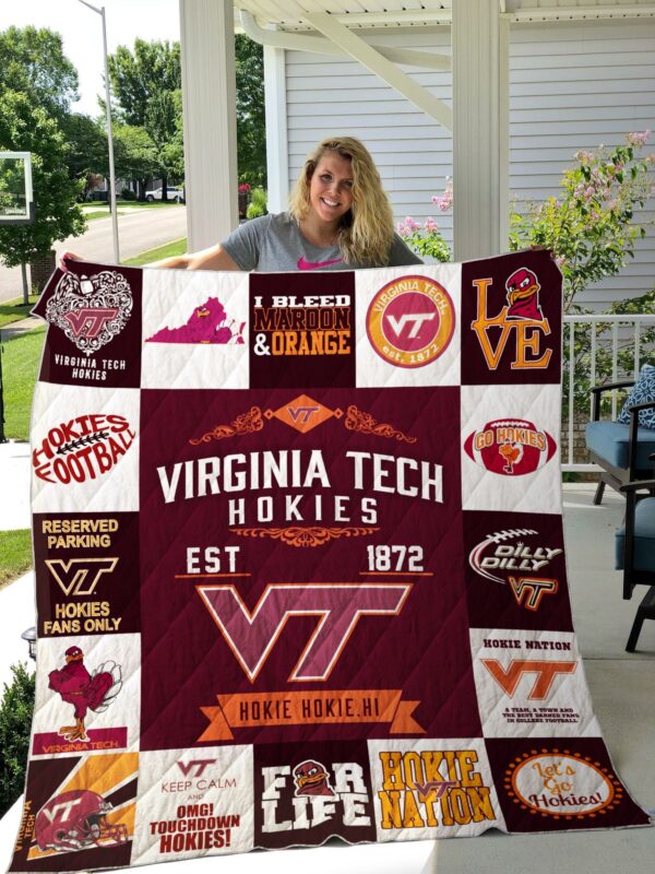 Virginia Tech Hokies Quilt Blanket 2