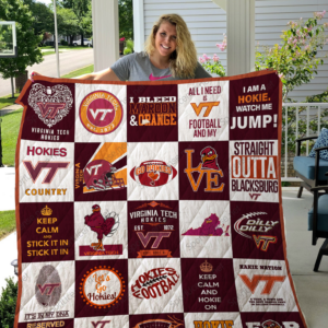 Virginia Tech Hokies Quilt Blanket 3