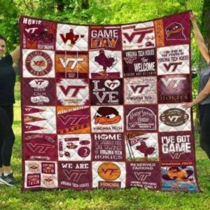 Virginia Tech Hokies Quilt Blanket 1