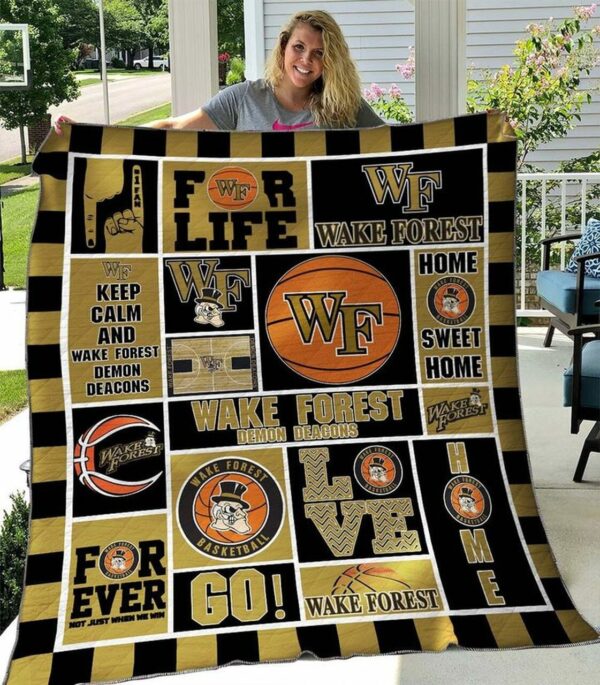 Wake Forest Demon Deacons Quilt Blanket 2