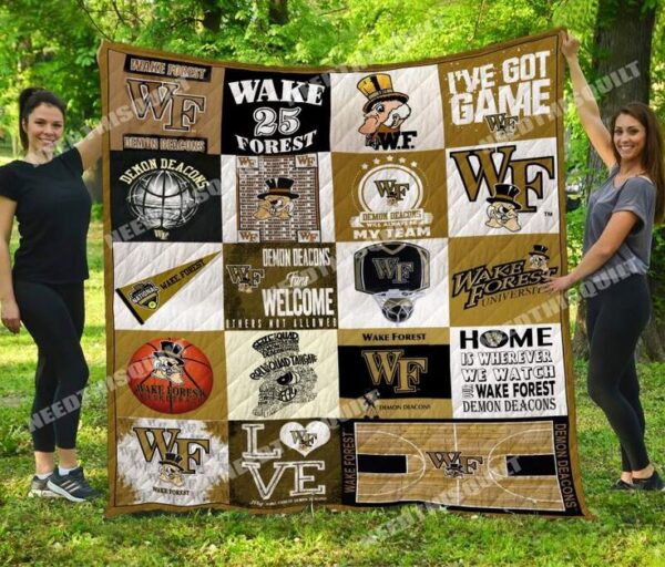 Wake Forest Demon Deacons Quilt Blanket 3