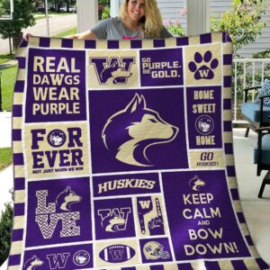 Washington Huskies Quilt Blanket 1