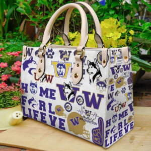 Washington Huskies Leather Handbag 1