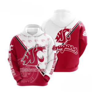 Washington State Cougars Hoodie Zip Hoodie 3D 1