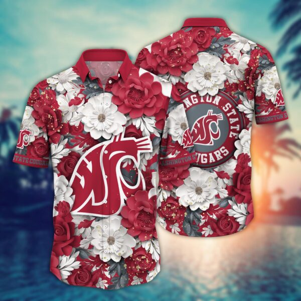 Washington State Cougars Hawaii Shirt 2V