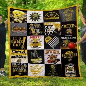 Wichita State Shockers Quilt Blanket 1