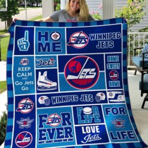 Winnipeg Jets Quilt Blanket 2