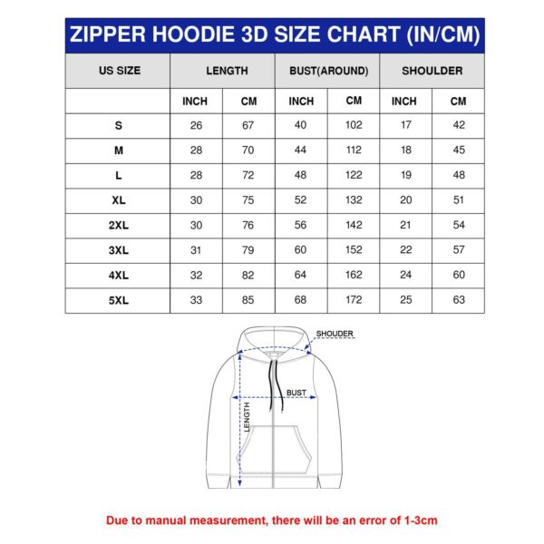 Wutang Hoodie Zip Hoodie 3D V1