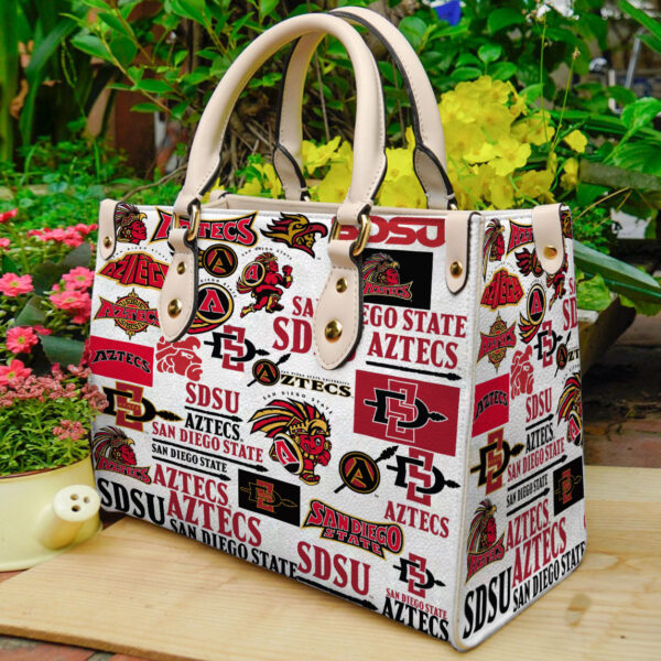 San Diego State Aztecs Leather Handbag 1